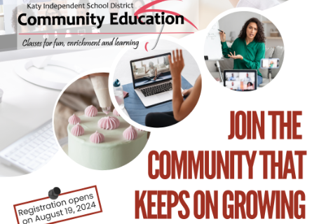  Community Education Registration opens August 19, 2024